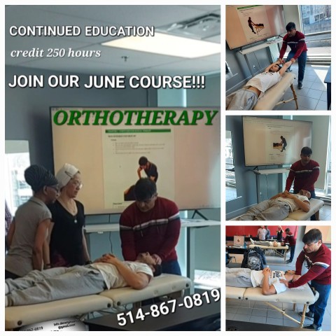 Formation continue en anglais ORTHOTHERAPY 250H